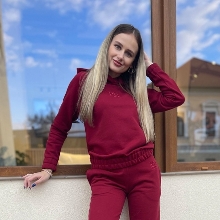 Hanorac pentru femei PREMIUM - burgundy